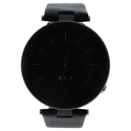Eclock EK-E1 Montre Connectee Leather Strap Smart Watch - Black Unisex Fashion Accessory