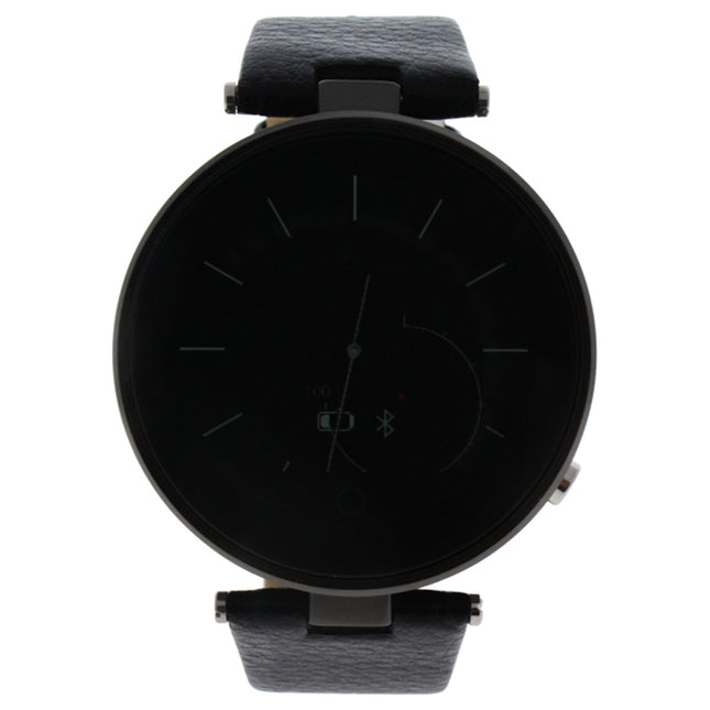 Eclock EK-E1 Montre Connectee Leather Strap Smart Watch - Black Unisex Fashion Accessory