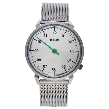 Kulte KU15-0023 Silver/Green Touch Stainless Steel Mesh Bracelet Watch for Unisex