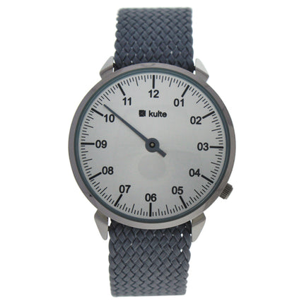 Kulte KUTPGR Mister Silver/Grey Nylon Strap Watch for Unisex - Stylish Timepiece for Everyday Wear