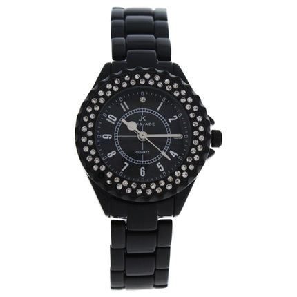 Kim & Jade Women's Black Stainless Steel Bracelet Watch - Elegant Timepiece for Women