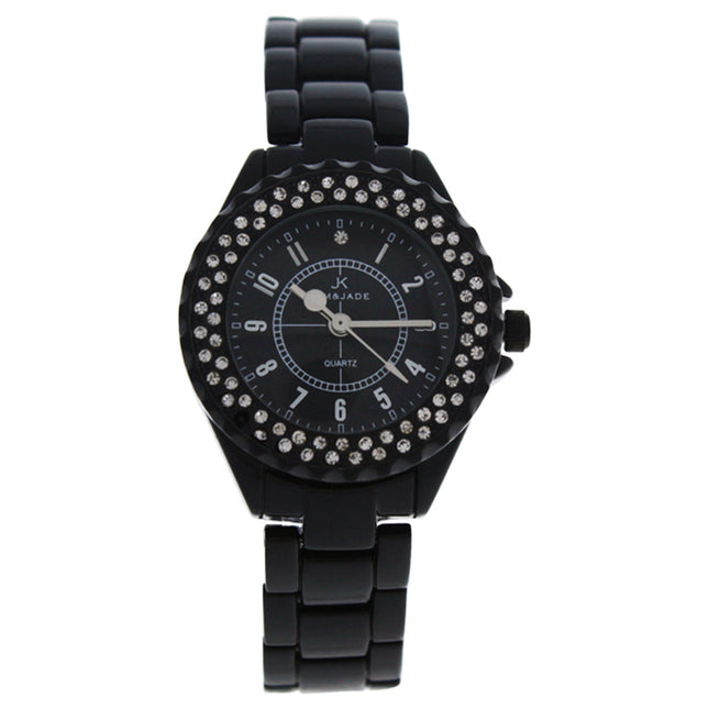 Kim & Jade Women's Black Stainless Steel Bracelet Watch - Elegant Timepiece for Women