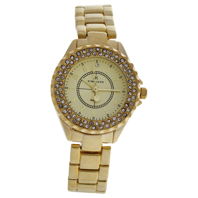 Kim & Jade 2033L-GG Gold Stainless Steel Bracelet Watch for Women - Elegant Timepiece for any Occasion