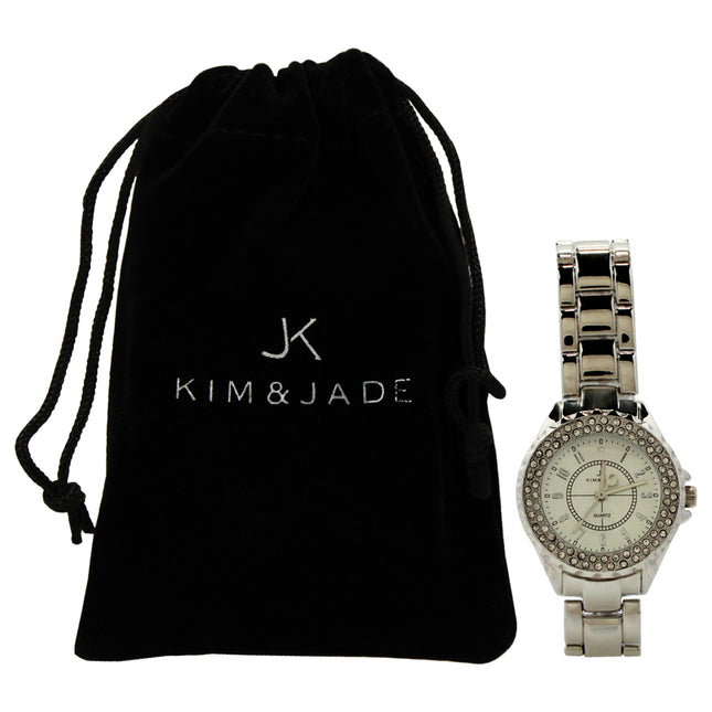 Kim & Jade 2033L-SS Silver Stainless Steel Bracelet Watch for Women - Elegant Timepiece for Every Occasion