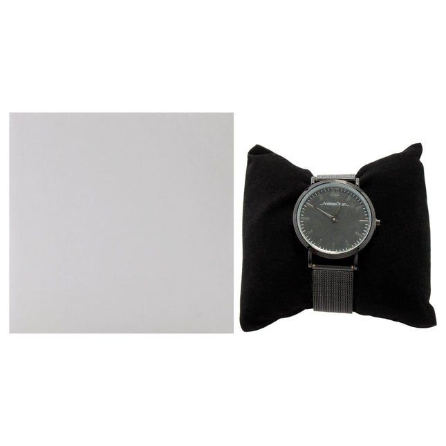AO-134 Distrig Black Stainless Steel Mesh Bracelet Watch by Andreas Osten for Women - Elegant Timepiece for Her