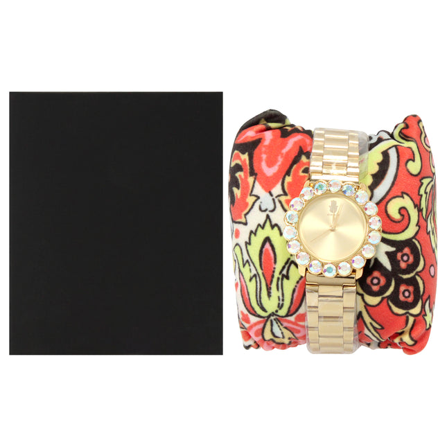 Manoush MSHSCG-2 Scarlett Gold Stainless Steel Bracelet Watch for Women - Elegant Timepiece for Everyday Wear