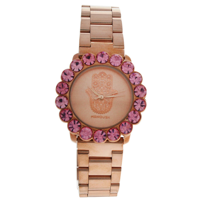 MSHSCRG Scarlett Hand - Rose Gold Stainless Steel Bracelet Watch by Manoush for Women