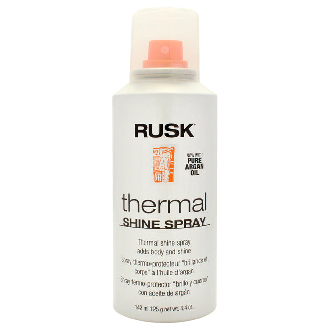 Rusk Thermal Shine Spray for Unisex - 4.4 oz Hair Spray - Achieve Shiny, Healthy Hair