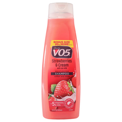 Alberto VO5 Moisturizing Strawberries Cream Shampoo - 15 oz for Unisex