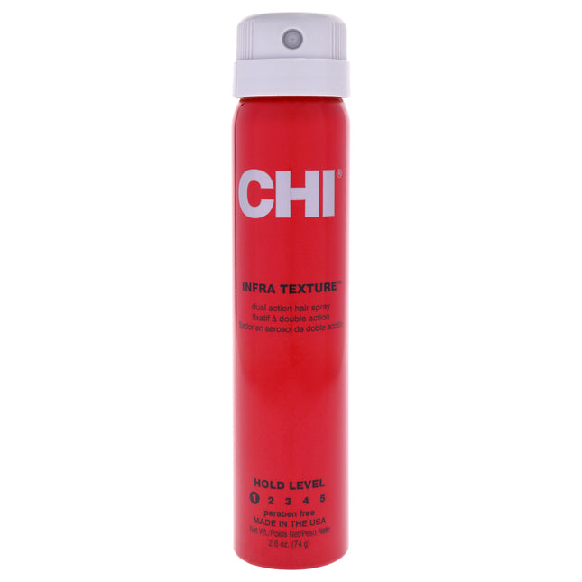 CHI Infra Texture Hair Spray for Unisex - 2.6 oz Hair Spray, Long-lasting Hold and Volume