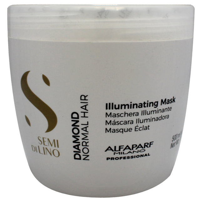 Alfaparf Milano Semi Di Lino Diamond Illuminating Mask for Unisex - 17.4 oz - Nourishing Hair Masque