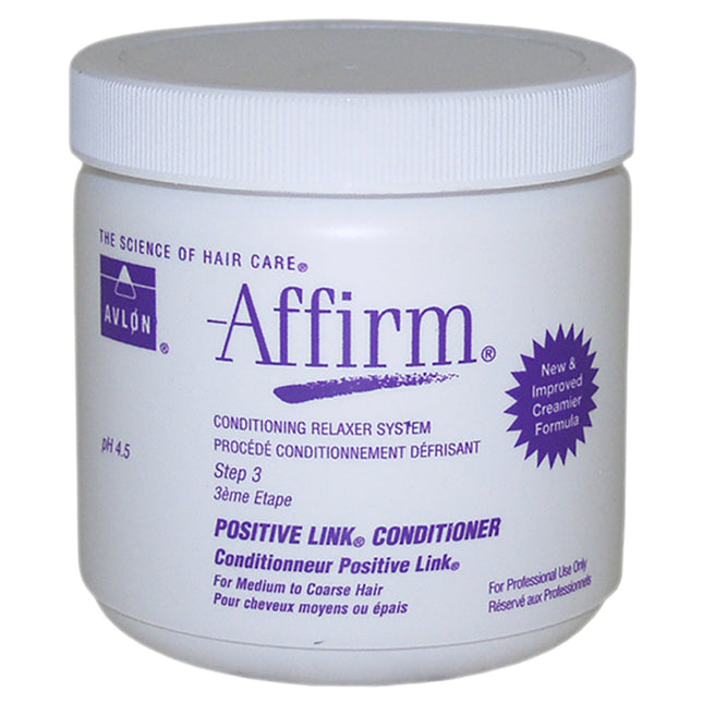 Avlon Affirm Positive Link Conditioner for Unisex - 16 oz - Nourishing Hair Conditioner for All Hair Types