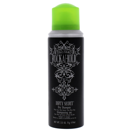 TIGI Rockaholic Dirty Secret Dry Shampoo for Unisex - 2.5 oz Dry Shampoo