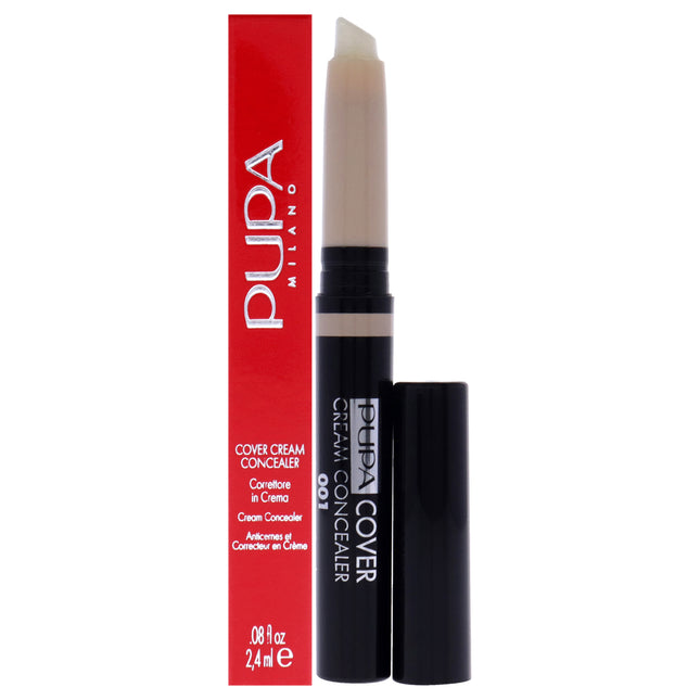 Pupa Milano Cover Cream Concealer - 001 Light Beige for Women - 0.08 oz Concealer