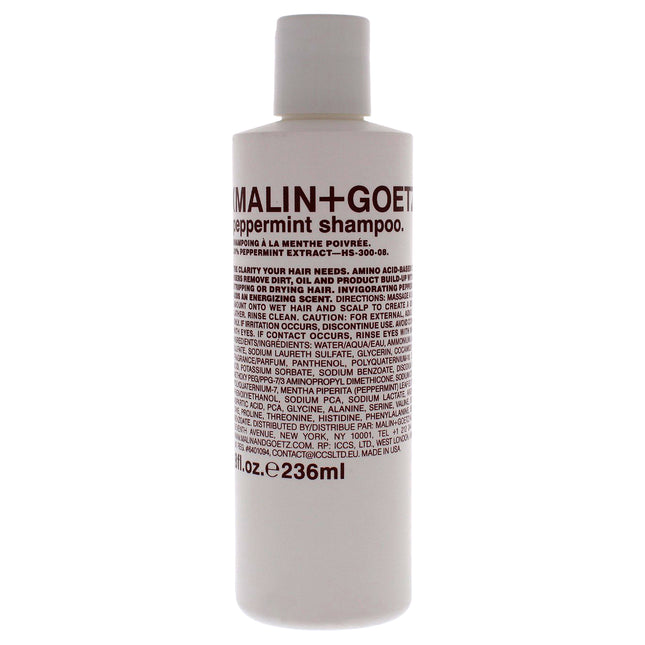 Malin + Goetz Peppermint Shampoo for Unisex - 8 oz Refreshing Shampoo