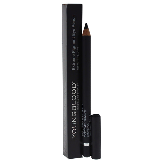 Youngblood Extreme Pigment Eye Pencil in Blackest Black - Long-lasting Eye Makeup for Women by Youngblood, 0.04 oz