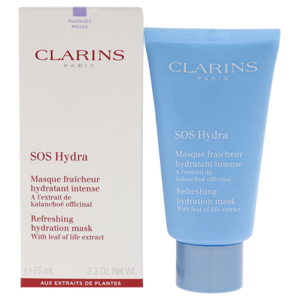 Clarins SOS Hydra Refreshing Hydration Mask for Women - 2.3 oz Mask