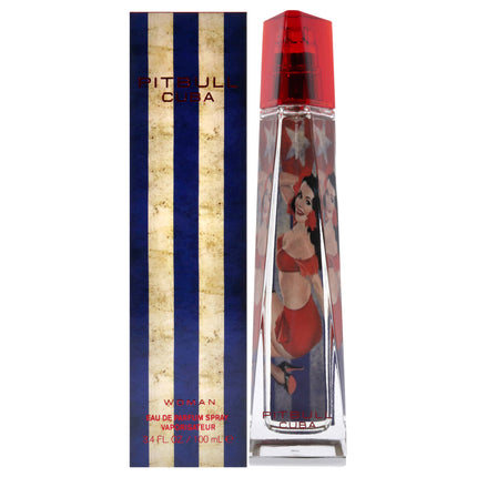 Pitbull Cuba for Women - 3.4 oz Eau de Parfum Spray by Pitbull, Fragrance for Women