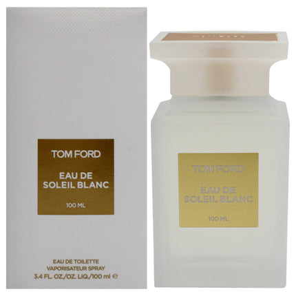 Tom Ford Eau de Soleil Blanc Unisex EDT Spray - 3.4 oz Bottle