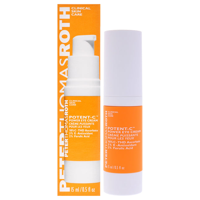 Peter Thomas Roth Potent-C Power Eye Cream for Unisex - 0.5 oz Cream - Brighten and Rejuvenate Your Eyes