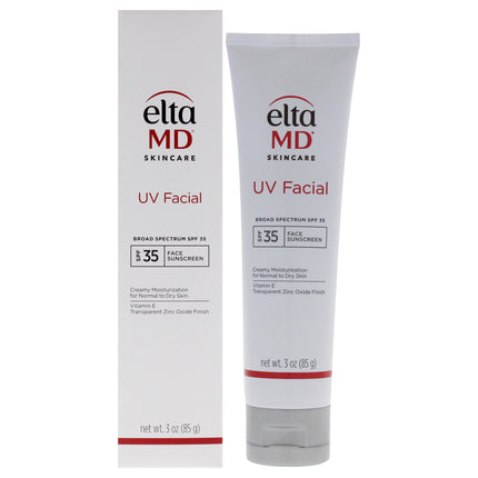 EltaMD UV Facial Face Sunscreen SPF 35 for Unisex - 3 oz Sunscreen