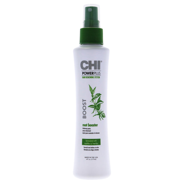 CHI Power Plus Root Booster Thickening Spray for Unisex - 6 oz Hair Spray for Thickening and Volume Boost