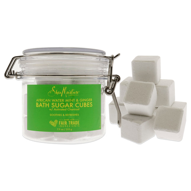 African Water Mint and Ginger Bath Sugar Cubes by Shea Moisture - 7.5 oz Unisex Bath Soak