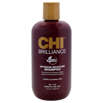 CHI Brilliance Optimum Moisture Shampoo for Unisex - 12 oz Shampoo