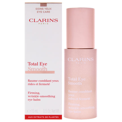Clarins Total Eye Smooth Balm for Unisex - 0.5 oz - Reduce Puffiness and Dark Circles