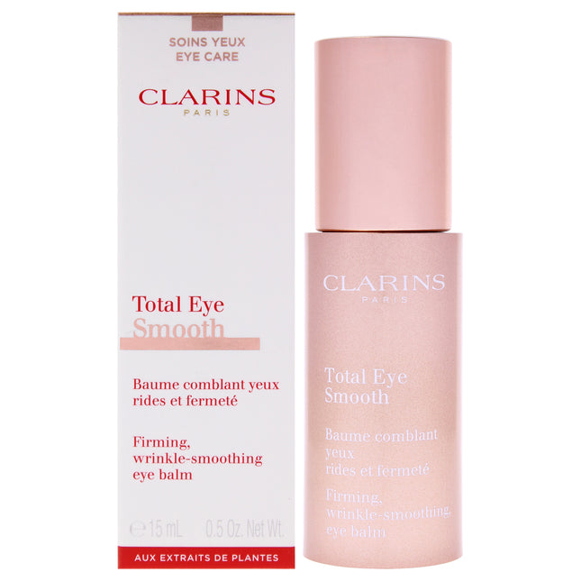 Clarins Total Eye Smooth Balm for Unisex - 0.5 oz - Reduce Puffiness and Dark Circles