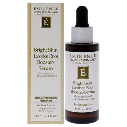 Eminence Bright Skin Licorice Root Booster-Serum for Unisex - 1 oz Serum, Radiant Complexion Serum