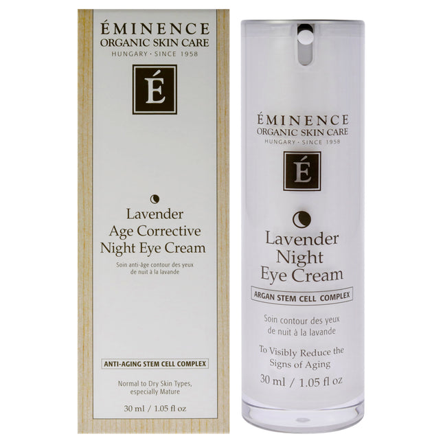 Eminence Lavender Age Corrective Night Eye Cream - 1.05 oz Cream for Unisex