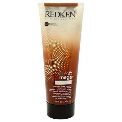 Redken All Soft Mega Mask for Unisex - 6.8 oz Masque: Hydrating Hair Treatment