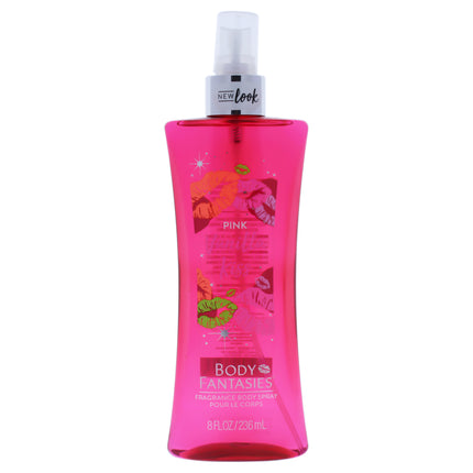 Body Fantasies Pink Vanilla Kiss Fragrance Body Spray for Women - 8 oz
