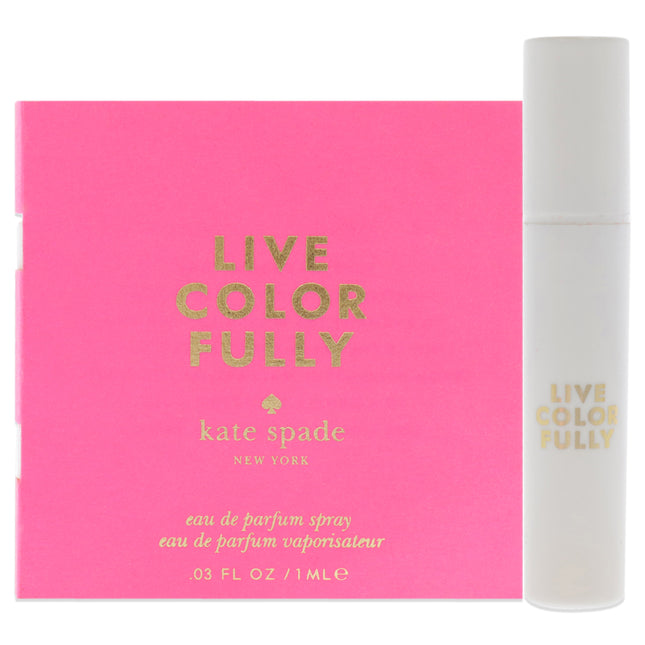 Live Colorfully by Kate Spade for Women - 1 ml EDP Spray Vial - Perfect For On-The-Go Touch Ups
