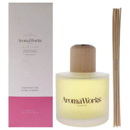 Aromaworks Nurture Reed Diffuser for Unisex - 6.76 oz Reed Diffuser, Calming Aromatherapy Blend
