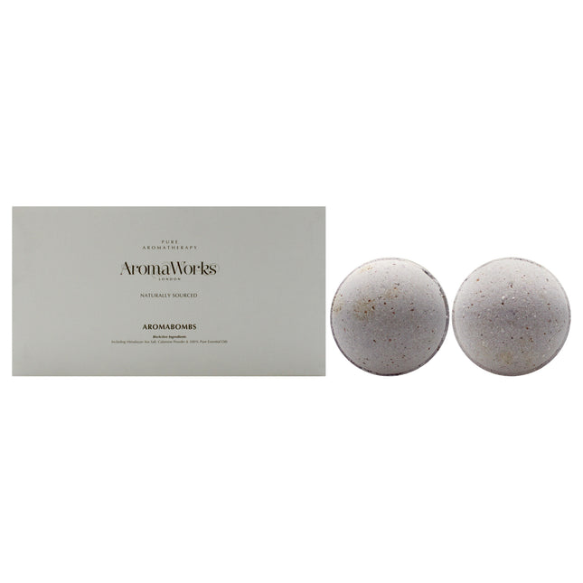 Aromaworks Soulful AromaBomb Duo for Unisex - Set of 2 x 8.81 oz Bath Bombs