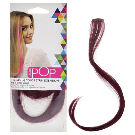 Berry Kiss Pop Color Strip Extension - 18 Inch Hair Extension by Hairdo for Women