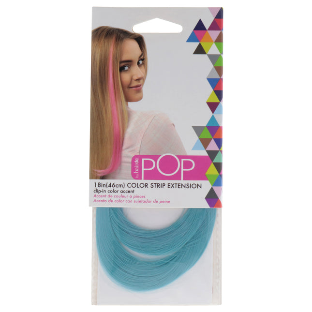 Blue Frosting Light Blue 18 Inch Hair Extension by Hairdo for Women - Pop Color Strip Extension