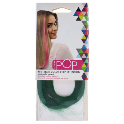 Hairdo Pop Color Strip Extension in Party Dress Green for Women - 18 Inch Hair Extension