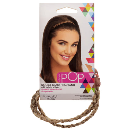 Hairdo Pop Double Braid Headband in Golden Wheat for Women - Stylish Hair Accessory for Easy Styling