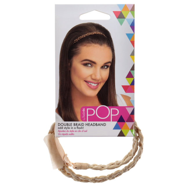 Hairdo Pop Double Braid Headband in Swedish Blonde for Women - Stylish Hair Band for Effortless Style