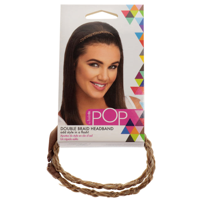 Get the Perfect Pop Double Braid Headband in Ginger Blonde by Hairdo for Women