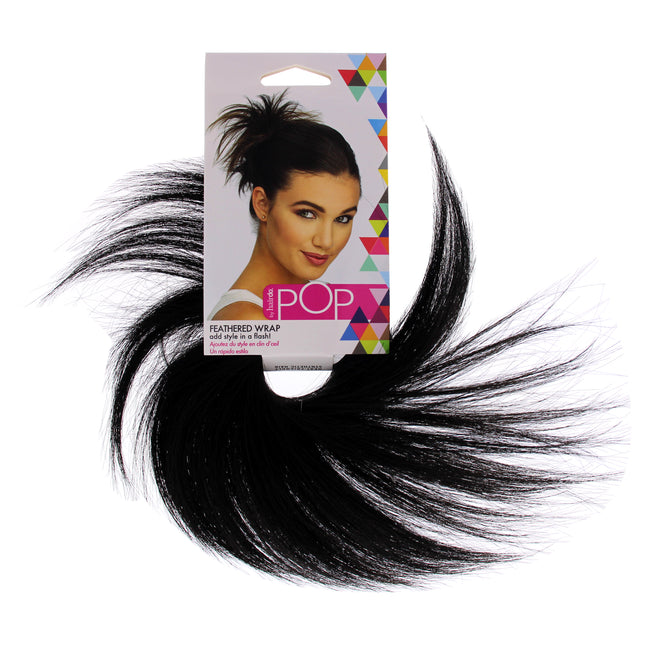 Hairdo Pop Feather Wrap R2 Ebony | Women's Hair Wrap