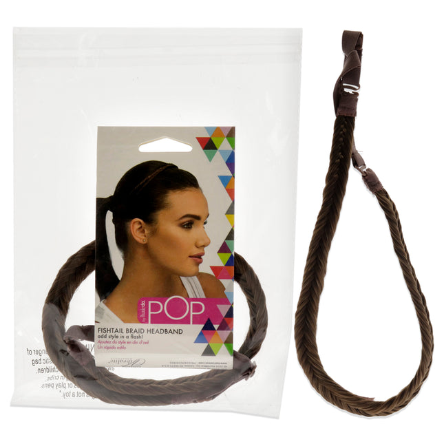 Enhance Your Look with the Hairdo Pop Fishtail Braid Headband in Chestnut for Women