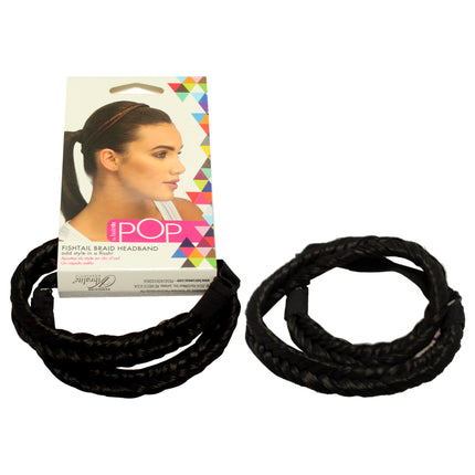 Get the Perfect Fishtail Braid Look with Hairdo Pop Headband in Ebony