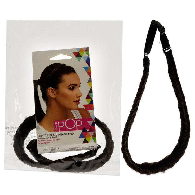 Achieve Effortless Style with the Pop Fishtail Braid Headband in R6 Dark Chocolate for Women