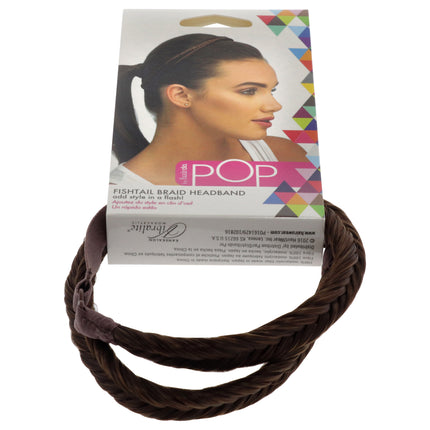 Get the Perfect Fishtail Braid Look with the Hairdo Pop Headband in Chocolate Copper