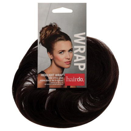 Hairdo Highlight Wrap - R4 8 Midnight Brown HI-LT for Women - Stylish Hair Wrap for Instant Glamorous Look