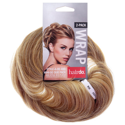 Hairdo Style-a-do And Mini-do Duo Pack - R25 Ginger Blonde for Women - 2 Pc Hair Wrap Set